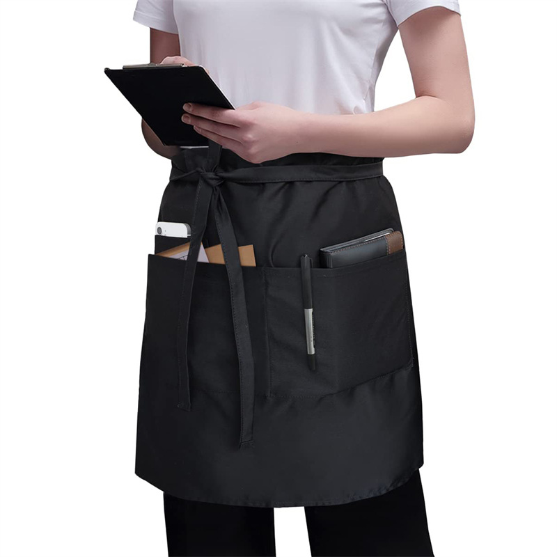 Commercial Kitchen Supplies - Demi-tablier en coton avec logo d'aviation