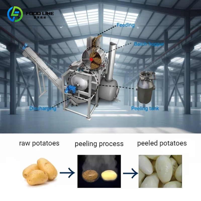 Commercial Potato Peeler - Machine à peler à la vapeur