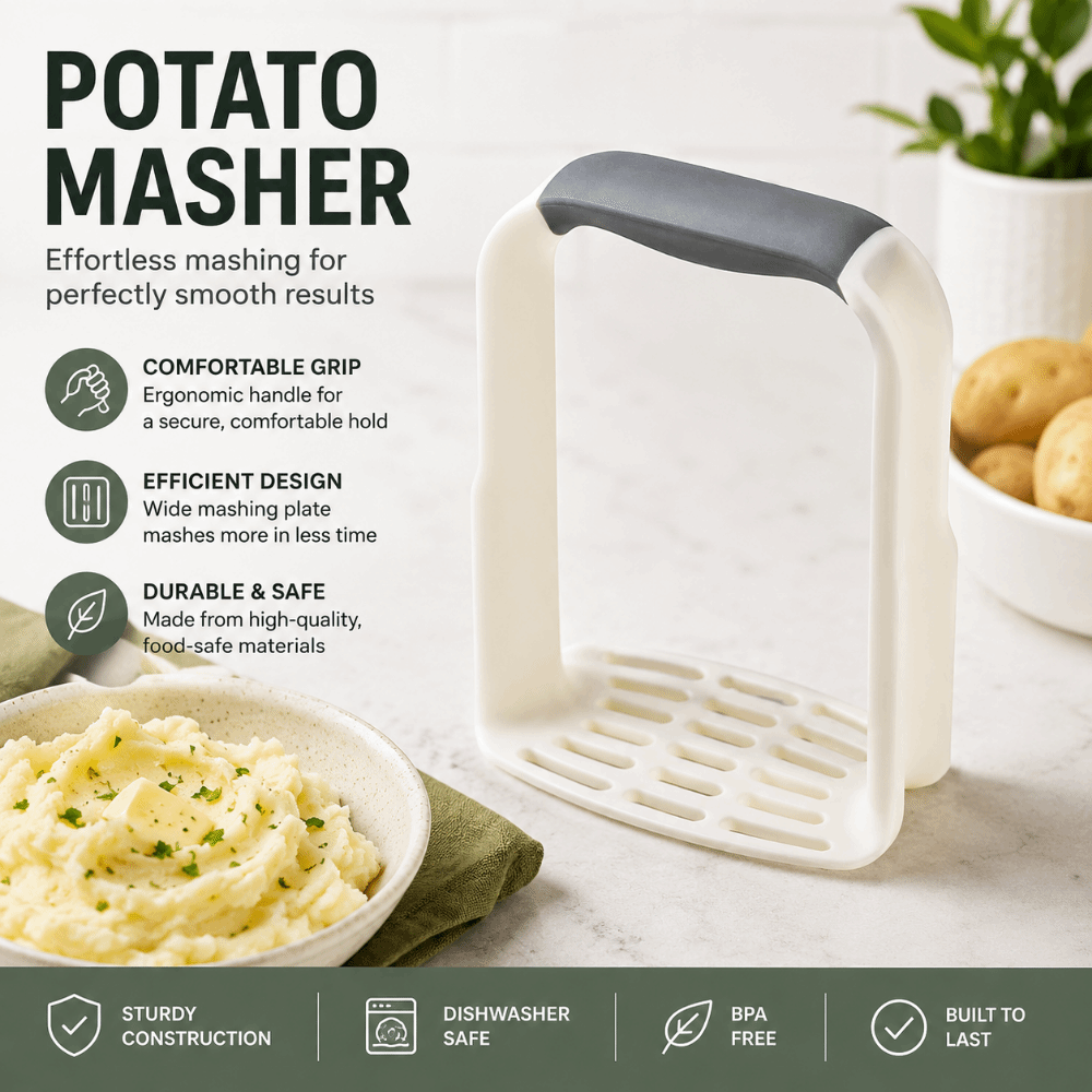 Commercial Potato Peeler - Presse-purée manuelle suspendable professionnelle, outil de