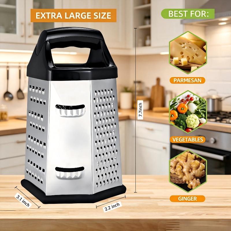 Commercial Potato Peeler - Râpe à six faces en acier