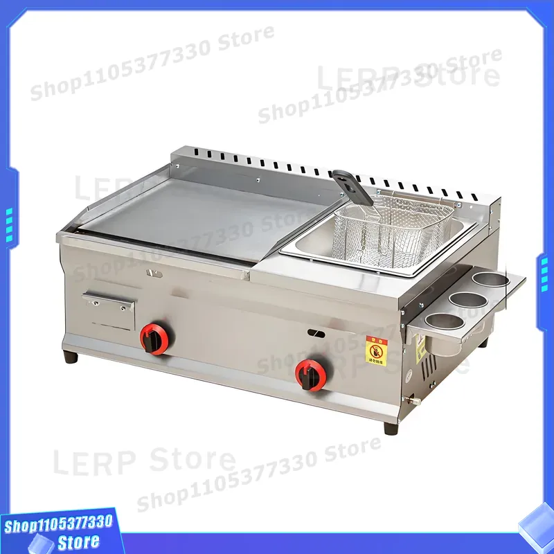 Commercial Kitchen Vendor - Friteuse à gaz en acier inoxydable