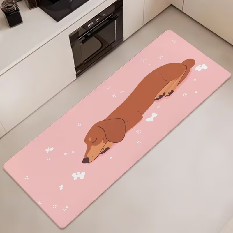 Commercial Kitchen Floor - Tapis de cuisine long avec motif
