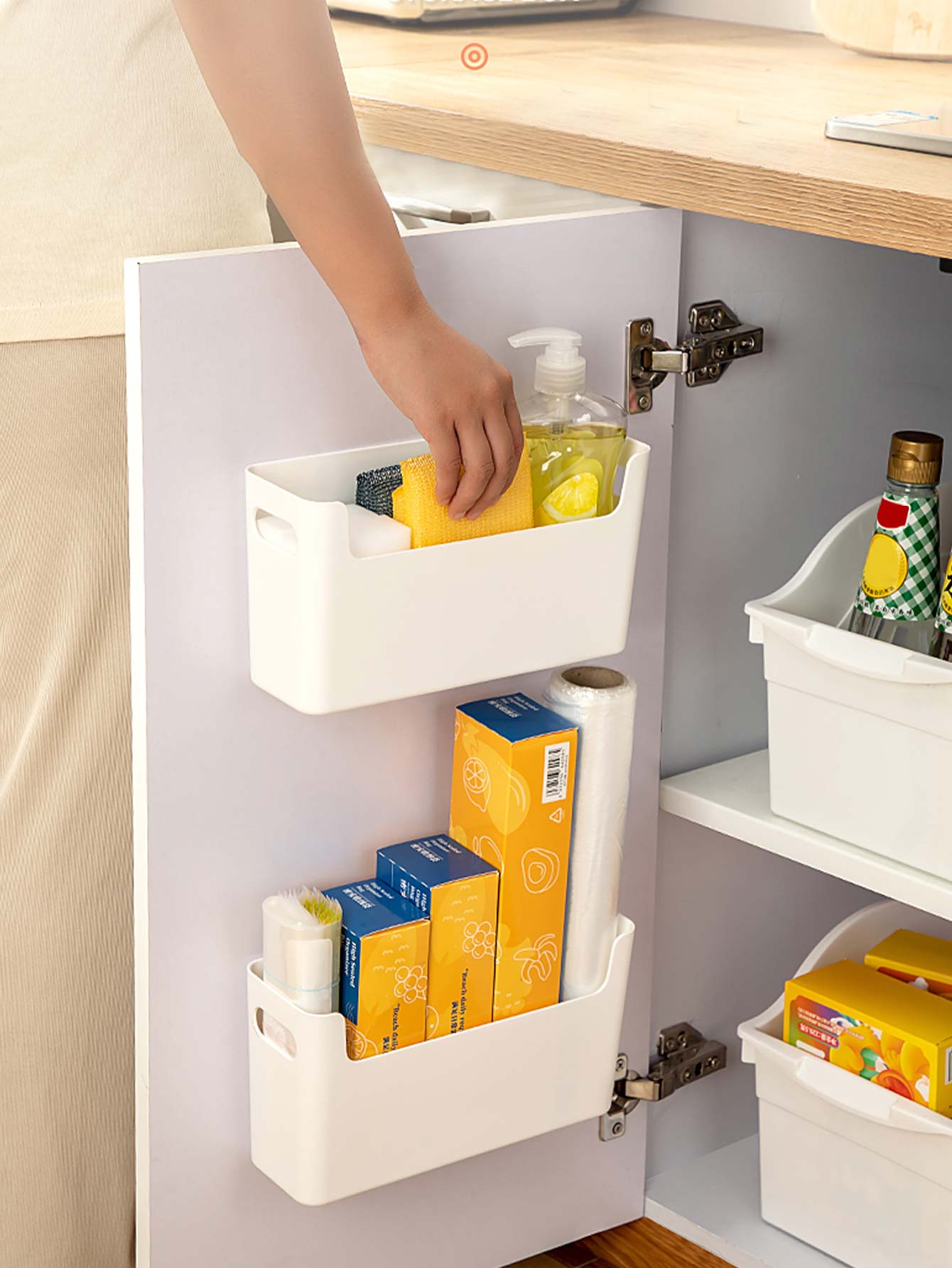 Commercial Kitchen Utensil Organizer - Organisateur de porte d'armoire sans perçage,