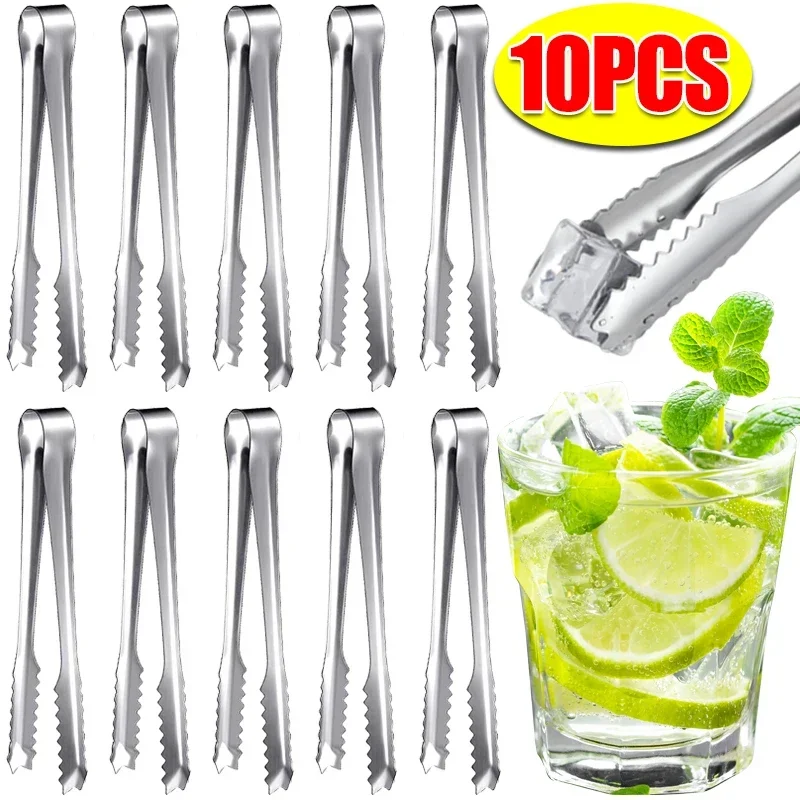 Commercial Kitchen Supplies - Pinces à glace en acier inoxydable,