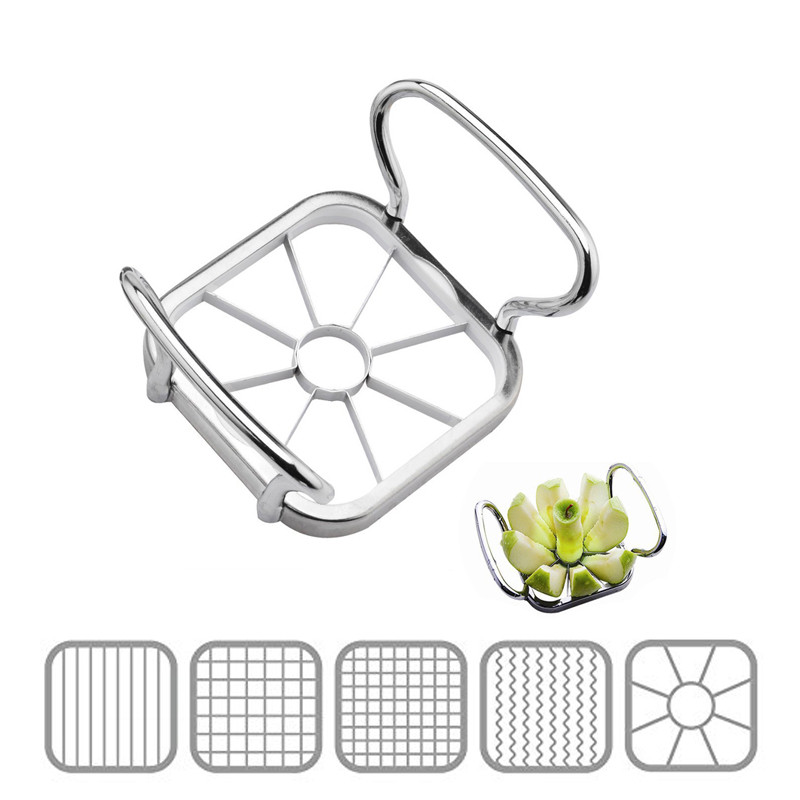 Commercial Potato Peeler - LMETJMA 5 en 1 coupe-pomme trancheuse