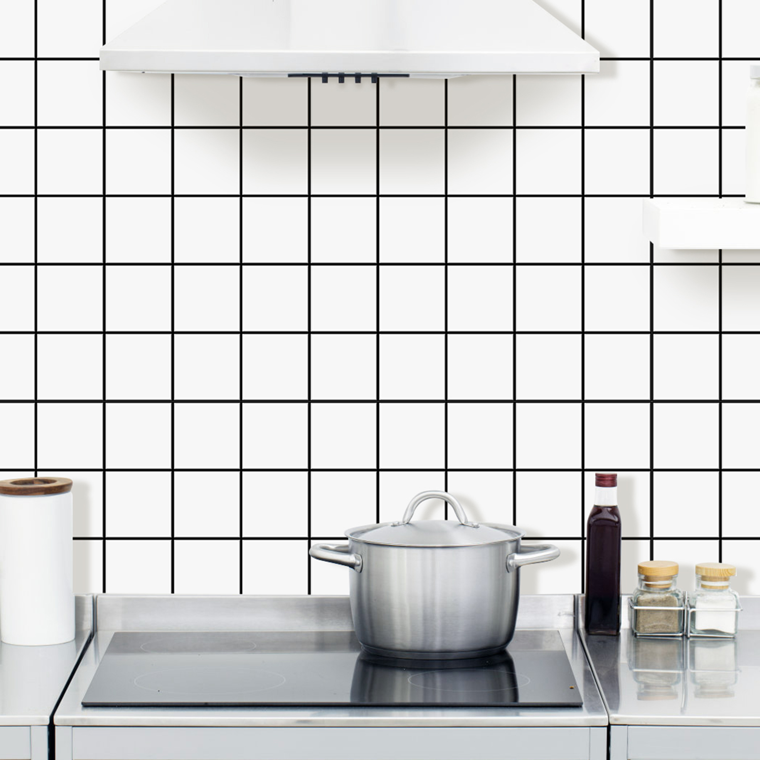 Autocollants muraux carrés de  - Commercial Kitchen Fridge avis et prix