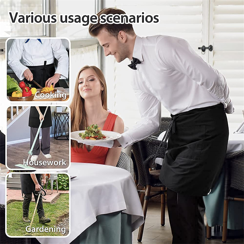 Demi-tablier en coton avec log - Commercial Kitchen Supplies avis et prix