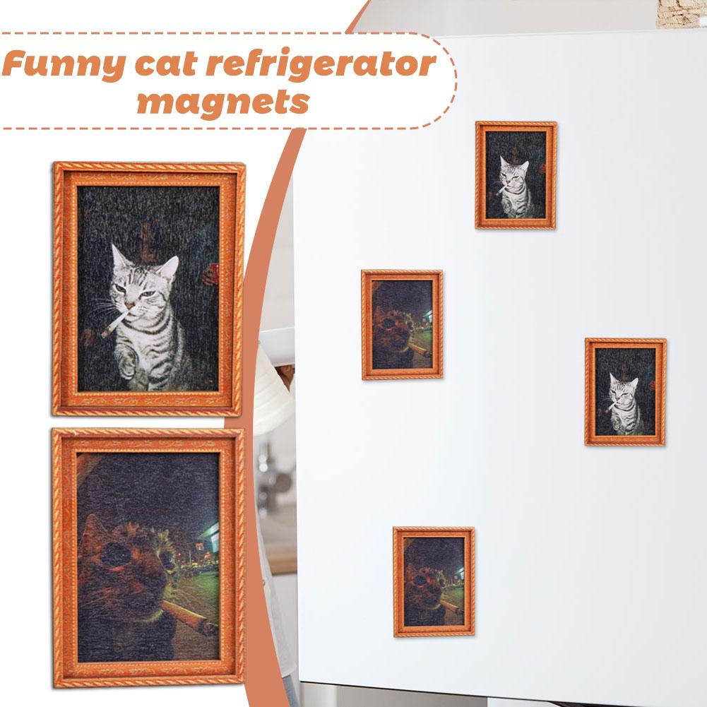 Aimant mural en bois chat fume - Commercial Kitchen Fridge avis et prix