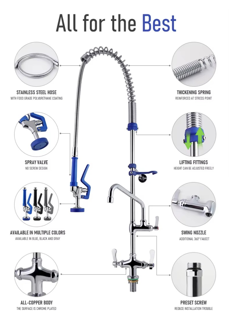 Robinet de cuisine industriel  - Commercial Kitchen Dishwasher avis et prix